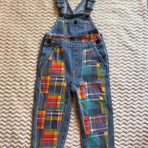 Vintage Patchwork Denim Overalls
